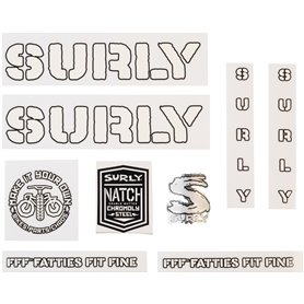 Surly Overspray Make It Your Own Decal Set weiß