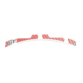 e*thirteen LG1 Race Carbon Laufrad Decal Set 27.5" all round red