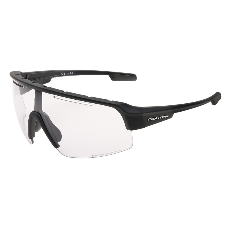 Cratoni Sonnenbrille C-Matic NXT photoch sw rubber, Glas klar, nicht  verspiegelt