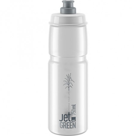 Zefal Trinkflasche JET GREEN CLEAR 550ml Elite Biokunststoff transparent-grau