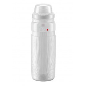 ELITE, Trinkflasche mit Schutzkappe, FLY MTB TEX transparent, 750 ml 