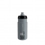 ELITE, Trinkflasche, JET grau, schwarzes Logo, 550ml