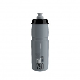 ELITE, Trinkflasche, JET grau, schwarzes Logo, 750ml