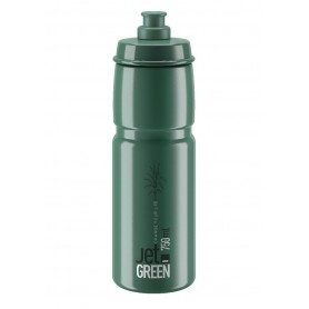ELITE, Trinkflasche, JET GREEN dunkelgrün, weisses Logo, 750ml (Biokunststoff)