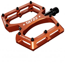 Tatze Pedal CONTACT CNC L Plattform 10 Pins by side orange
