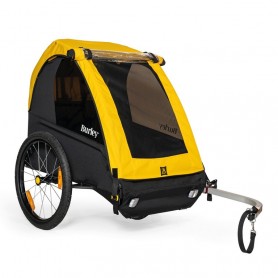 Burley Fahrrad-Kinder-Anhänger Bee Double, gelb/schwarz