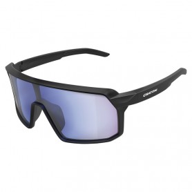 Cratoni Sunglasses Skyvision photochro black dull Glass clear blue mirrored
