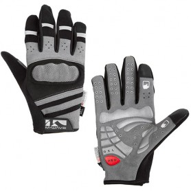 Bike gloves Gel + Protect size S grey black