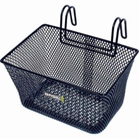 BASIL Children Basket, Handlebars fine steel mesh, black