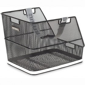 BASIL School/Bag Basket CLASS fine steel mesh, black