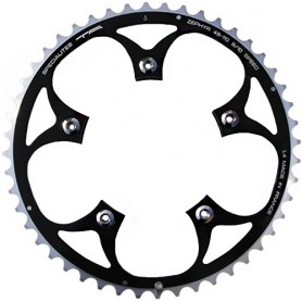 T.A. Chainring Zephyr 46 black 110 outer 9/10 speed