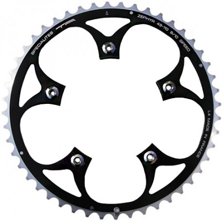 T.A. Chainring Zephyr 50 black 110 outer 9/10 speed