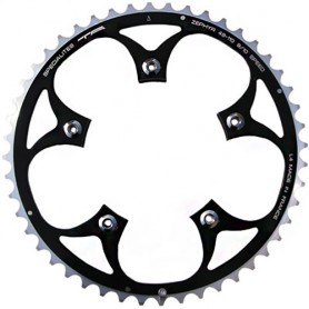 T.A. Chainring Zephyr 52 black 110 outer 9/10 speed