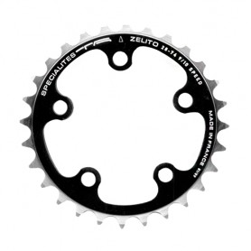 T.A. Chainring Zelito 24 black 74 inner chainring for 3-comp