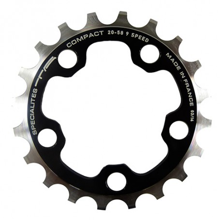 T.A. Chainring Compact 24 black Ø 58 inner