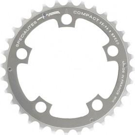 T.A. Chainring Compact 34 silver Ø 94 middle
