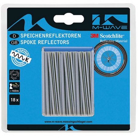 Bike Spoke reflector-Slip clips Set with 18 pcs.