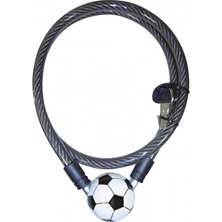 Kabelschloss K 66 - 12 mm 100 cm Fußball schwarz