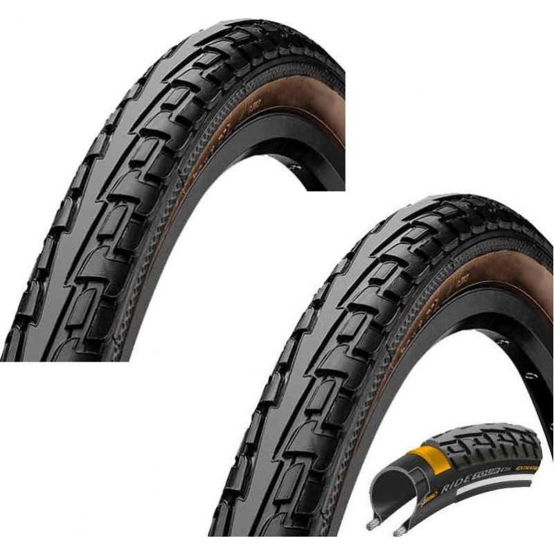 2x Continental Reifen RIDE Tour 32-622 28 Zoll Draht schwarz/weiß 