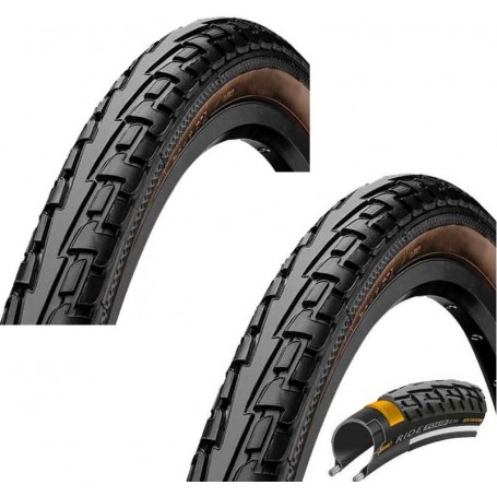 2x Continental Reifen RIDE Tour E-25 Draht 28x1,75 47-622 700x45C schwarz braun 