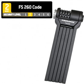 Trelock Folding lock FS260 CODE 85 cm, Holder black