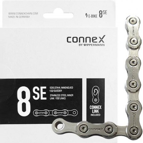Chain 8 spd. Connex 8sE Nickel/Stainless 132 links Box