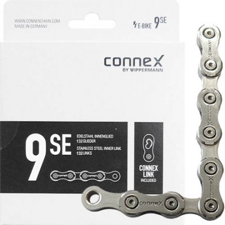 Chain 9 spd. Connex 9sE Nickel/Stainless 132 links Box