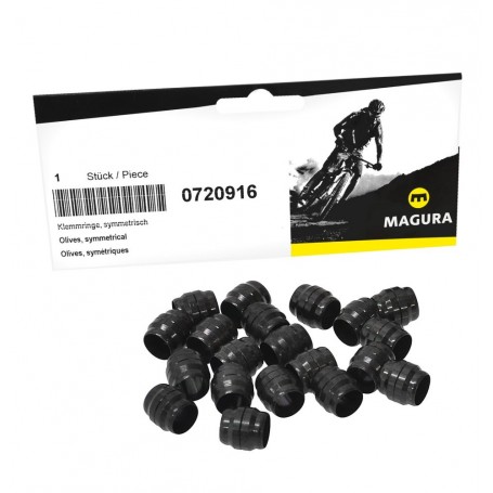 MAGURA Clamping Rings (Olives) for Hydraulic Tubing black - 20 Pcs.  