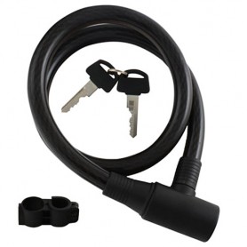 Bike Cable Lock + Bracket 80 cm long, Ø 15 mm
