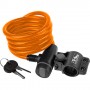 M-Wave SpiralMasterLock Kabelschloss CLIP-ON-Halter L 180cm Ø 10mm orange