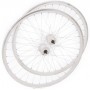 Wheel set Single Speed - 700 C 36 hole white white