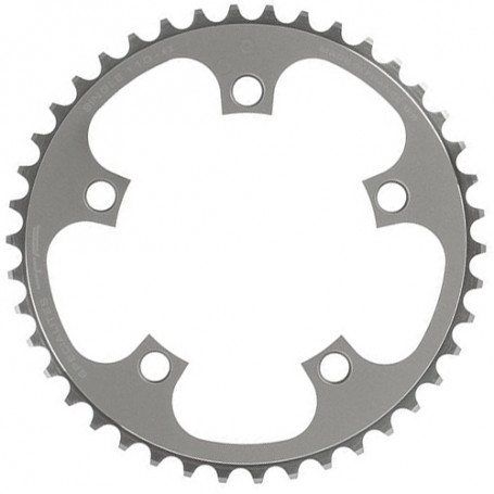 T.A. Chainring Single 42 silver, Ø 130 outer/inner