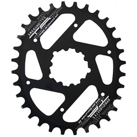 T.A. Chainring One DM6 Ovalution 28 black, SRAM