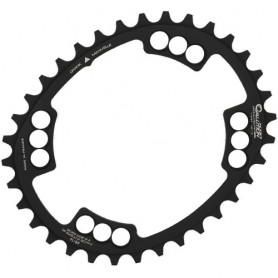 T.A. Chainring Ovalution X110 38 black, Ø 110 inner