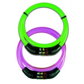Kids cable lock with motifs CSL Ø 12mm 80cm green