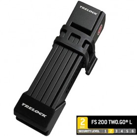 Trelock Folding lock FS 200 TWO.GO L 100 cm, Holder black