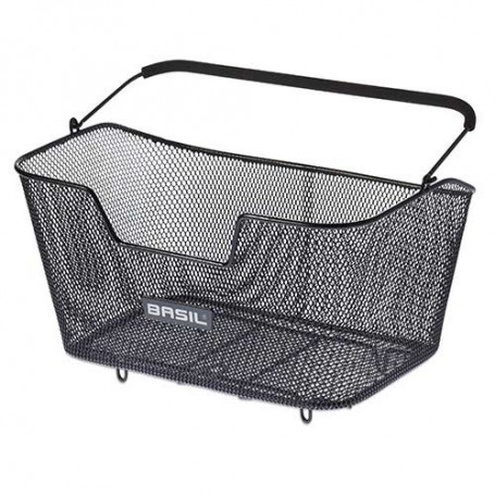 BASIL Basket Base L steel,mesh,black,large