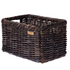 BASIL Transport basket Noir L Rattan, nature melee black
