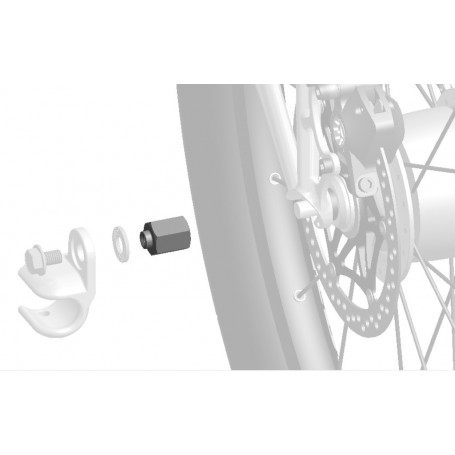 Thule Adapter für Nabenschaltungssysteme Shimano 3/8 Zoll x 26