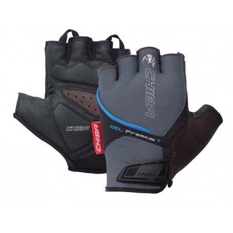 Chiba Gloves Gel Premium short size XXL grey blue