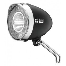XLC Scheinwerfer LED Retro Reflektor 20Lux Schalter, schwarz