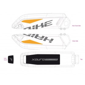 Decor E-Bike XDURO for battery case 2015 dark grey orange