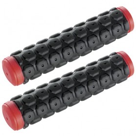 Handlebar grip "Super Grip" - D2 - 30 / 130 mm - black/red