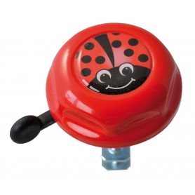 Reich Kid's bell Lady bug Doming Label Ø 55mm red