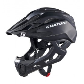 Cratoni Fahrradhelm C-Maniac Freeride matt schwarz Größe S/M 52-56 cm