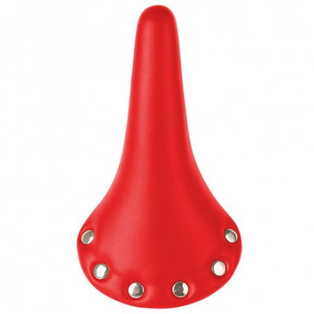 Bike Saddle with rivets red
