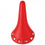 Bike Saddle with rivets red
