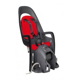 Hamax Kindersitz Caress Gepäckträger Gepäckträgerbefestig. grau dunkelgrau rot