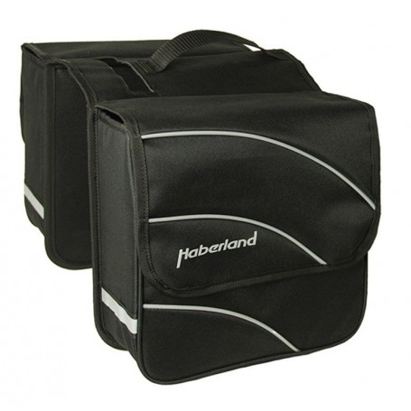 Haberland Double bag Kim M 24 inch 28x28x11cm, 18 ltr black