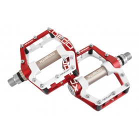Xpedo Pedals FACEOFF 18 platform red white